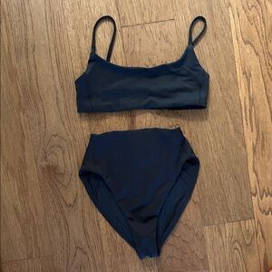 Left On Friday Black Bikini Set - Pool Days Top (small) and Hi Hi bottom small)